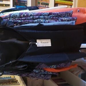 Yimanie Black Satin 2 PC Cami PJ set NWT